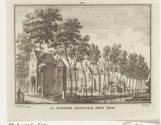 Utsikt over slottet Den Engh, Vleuten - 1773